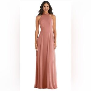 NEW AFTER SIX FORMAL mauve  HALTER DRESS! 2